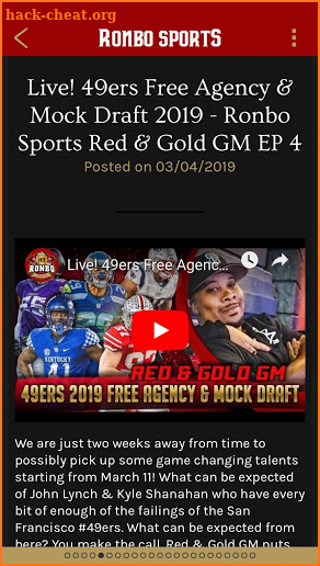 Ronbo Sports - For 49ers Fans screenshot