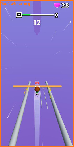 Roof Run: Slide Roof Rails - simple fun game screenshot