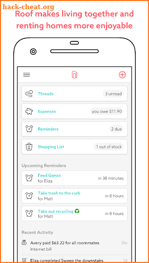 Roof - The app for roommates. screenshot