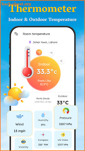 Room Temperature, Thermometer screenshot