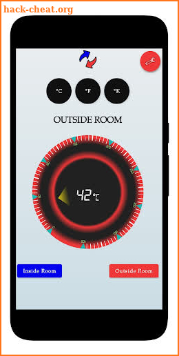 Room Temperature Thermometer (Inside, Outside) screenshot