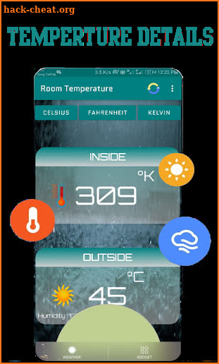 Room Temperature Thermometer - Meter screenshot