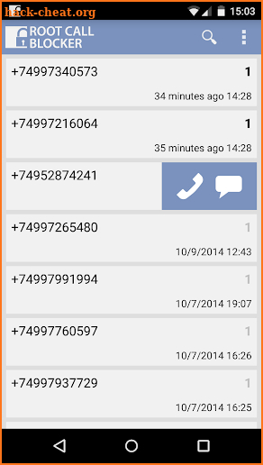 Root Call Blocker Pro screenshot