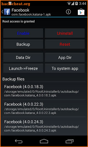 Root Uninstaller Pro screenshot