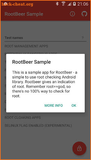 RootBeer Sample screenshot