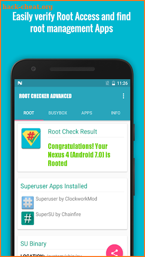 Root/Su Checker Free [Root] screenshot