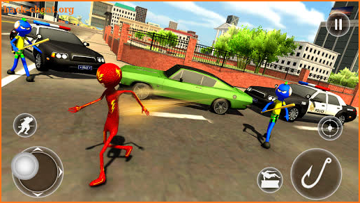 Rope Hero Crime City - Flash Stickman Speed Hero screenshot