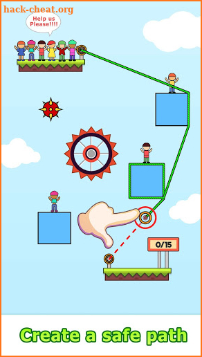 Rope Hero : Puzzle Physics Game screenshot