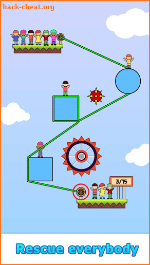 Rope Hero : Puzzle Physics Game screenshot