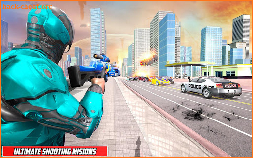 Rope Hero Robot Game – Vice Town Crime Simulator screenshot