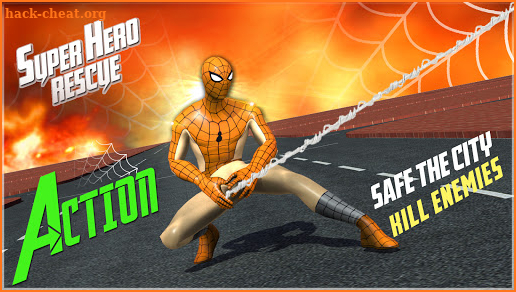 Rope Man Hero: Rescue City - A Superhero Game screenshot