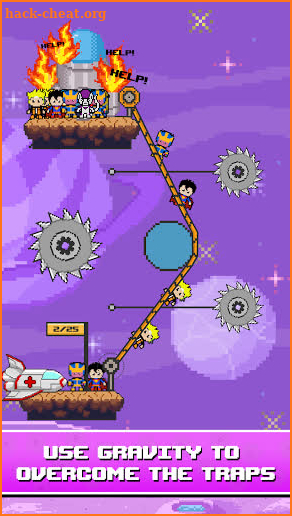 Rope Pixel Master - Rescue Hero Academy screenshot