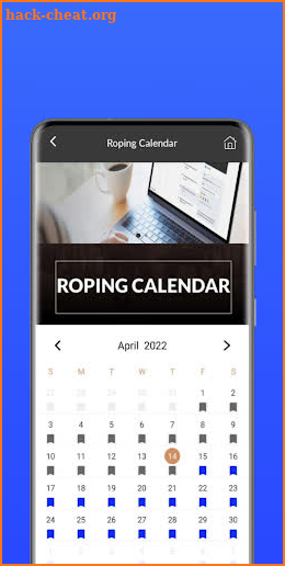Roping Calendar screenshot