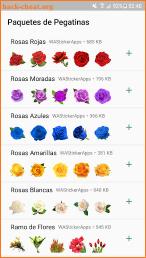 Rosas Pegatinas - WAStickerApps screenshot