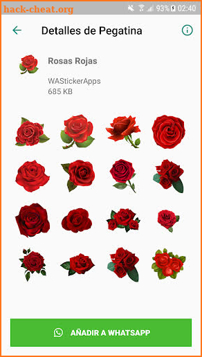 Rosas Pegatinas - WAStickerApps screenshot
