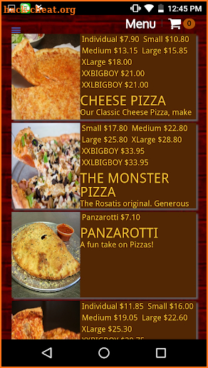 Rosati's Pizza screenshot