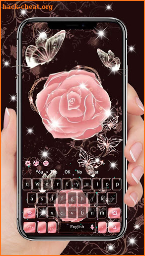 Rose Butterfly keyboard screenshot