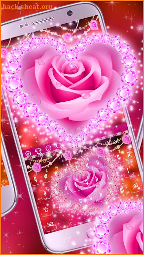 Rose Diamond Wedding Keyboard screenshot