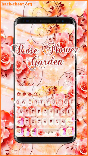 Rose Flowers Keyboard Theme screenshot