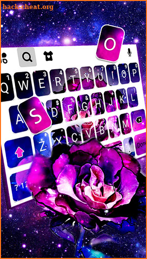 Rose Galaxy Keyboard Theme screenshot