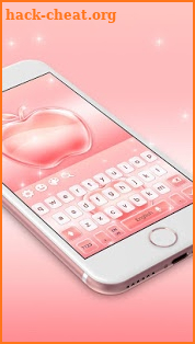 Rose Gold Apple Keyboard Theme screenshot