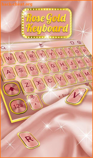 Rose Gold Keyboard Theme screenshot