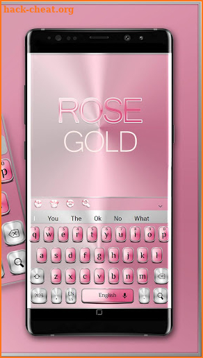 Rose Gold Metal Keyboard screenshot