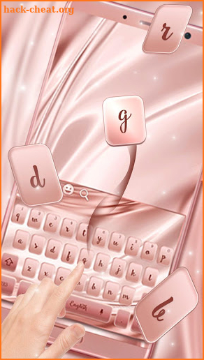 Rose Gold Mettle Keyboard Theme screenshot