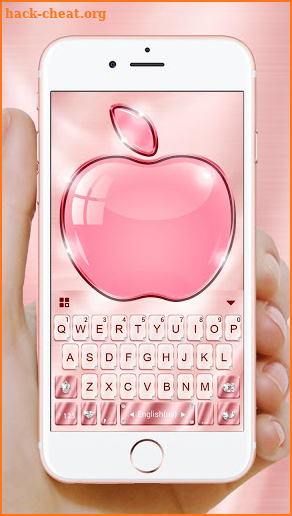 Rose Gold NEW Phone Keyboard - Phone8,OS12 ,Emojis screenshot