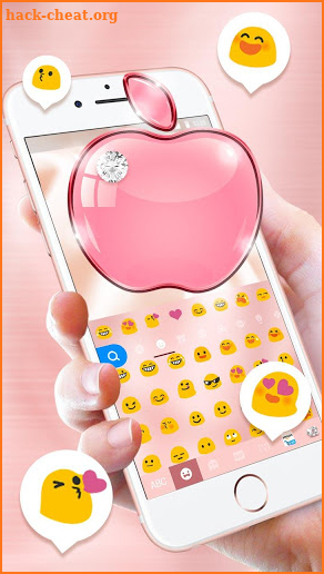 Rose Gold NEW Phone Keyboard - Phone8,OS12 ,Emojis screenshot