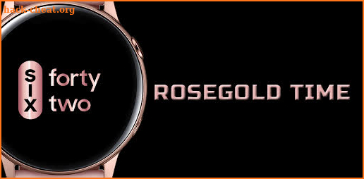 Rose Gold Watch Face screenshot
