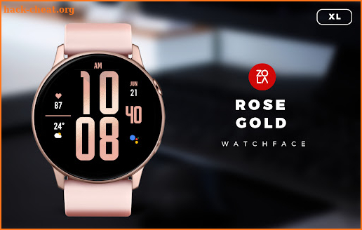 Rose Gold XL Watch Face screenshot