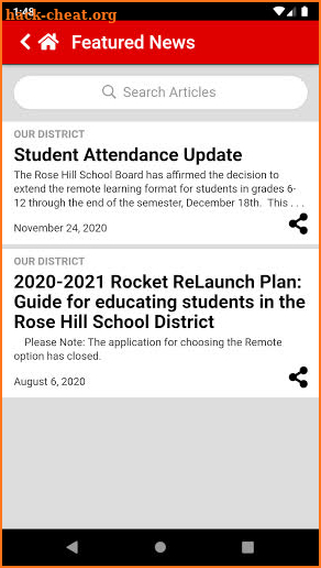 Rose Hill Schools screenshot