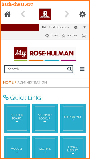 Rose-Hulman screenshot