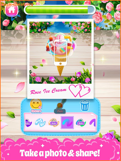 Rose Ice Cream Maker screenshot