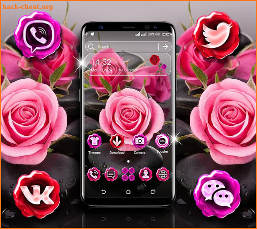 Rose Launcher Theme screenshot
