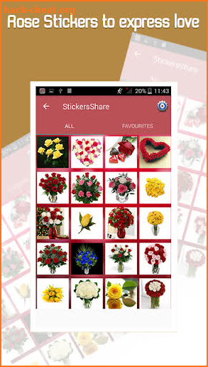 Rose Love Stickers screenshot