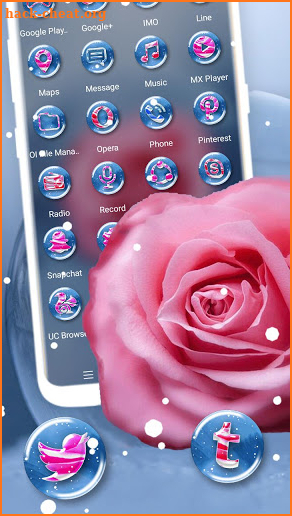 Rose Magic Ball Theme screenshot