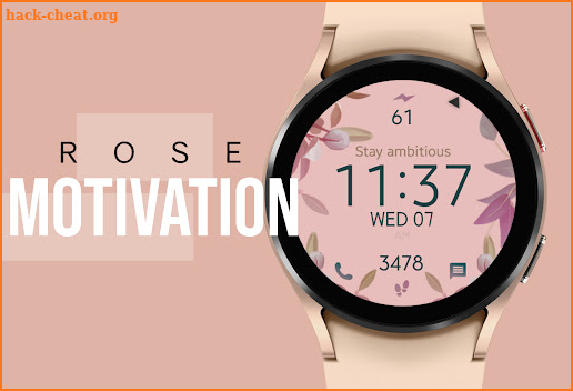 Rose Motivation Watch Face screenshot