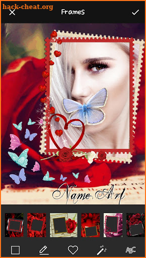Rose Name Art: Flower Frames for Pictures screenshot