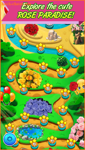 Rose Paradise matching games screenshot