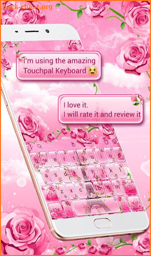 Rose Paris Keyboard Theme screenshot