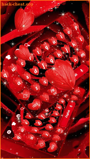 Rose Petal Heart Keyboard screenshot