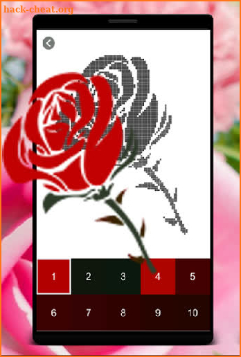 Rose Pixel Coloring By Number screenshot