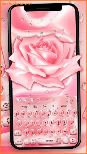 Rose Silk Keyboard Theme screenshot