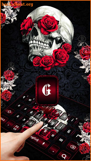 Rose Skull Keyboard screenshot