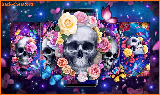 Rose Skull Live Wallpaper screenshot