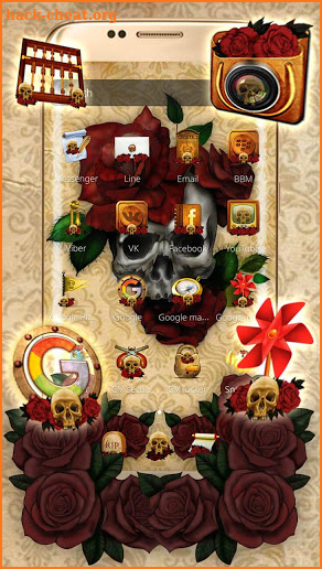 Rose Skull theme screenshot