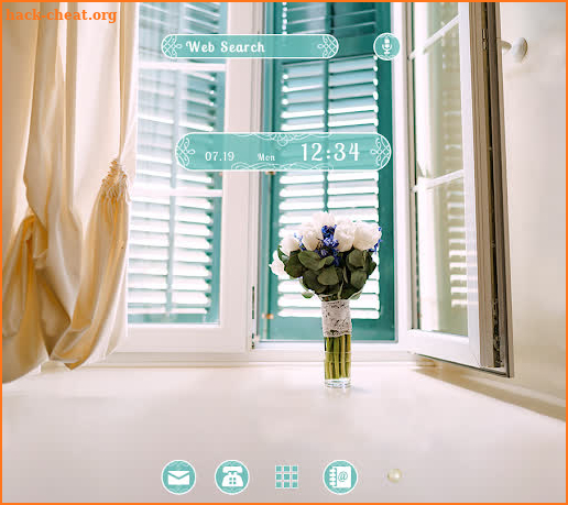 Rose Wallpaper Window Bouquet Theme screenshot