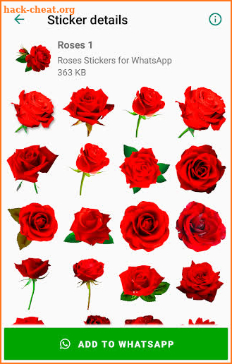 Roses 🌹 Flowers Stickers 💐🌷🌺🌸🌼 WastickerApps screenshot